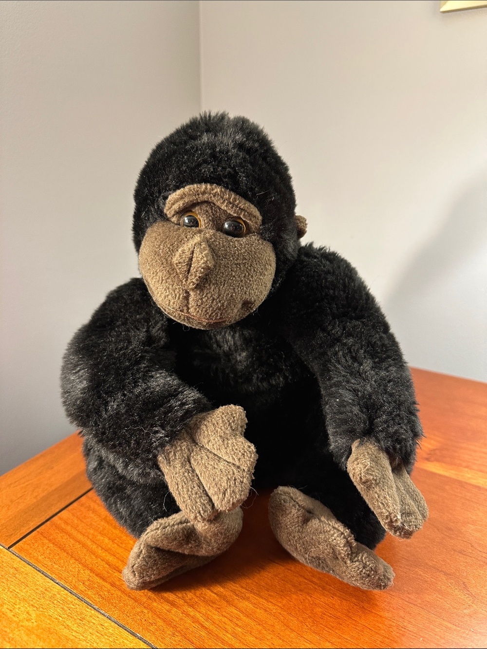 Plush Black & Brown Gorilla Stuffed Animal